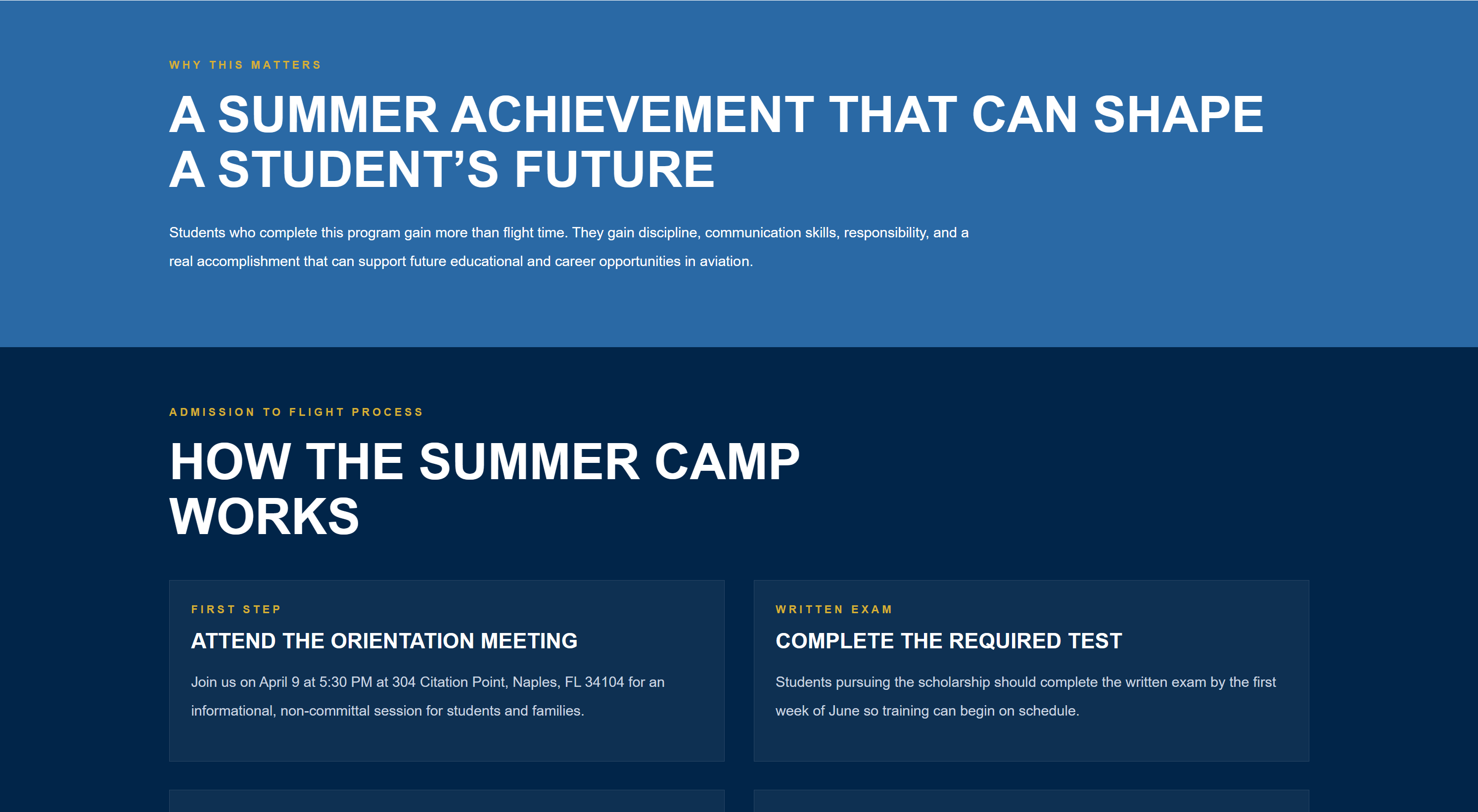 Rexair Summer Camp Landing Page — image 3